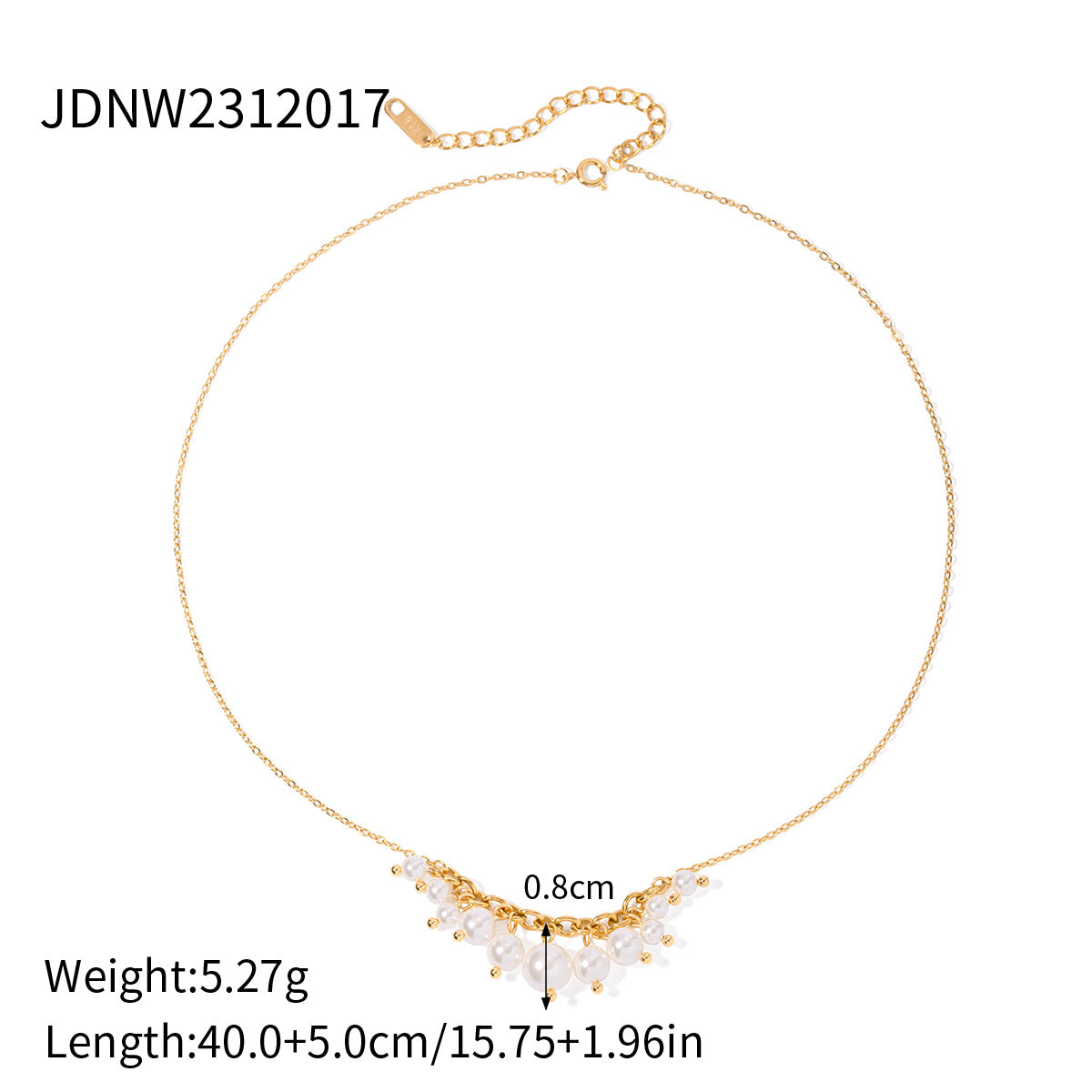 Elegant Geometric Koi Fish Pendant Titanium Steel Plated Necklace for Women