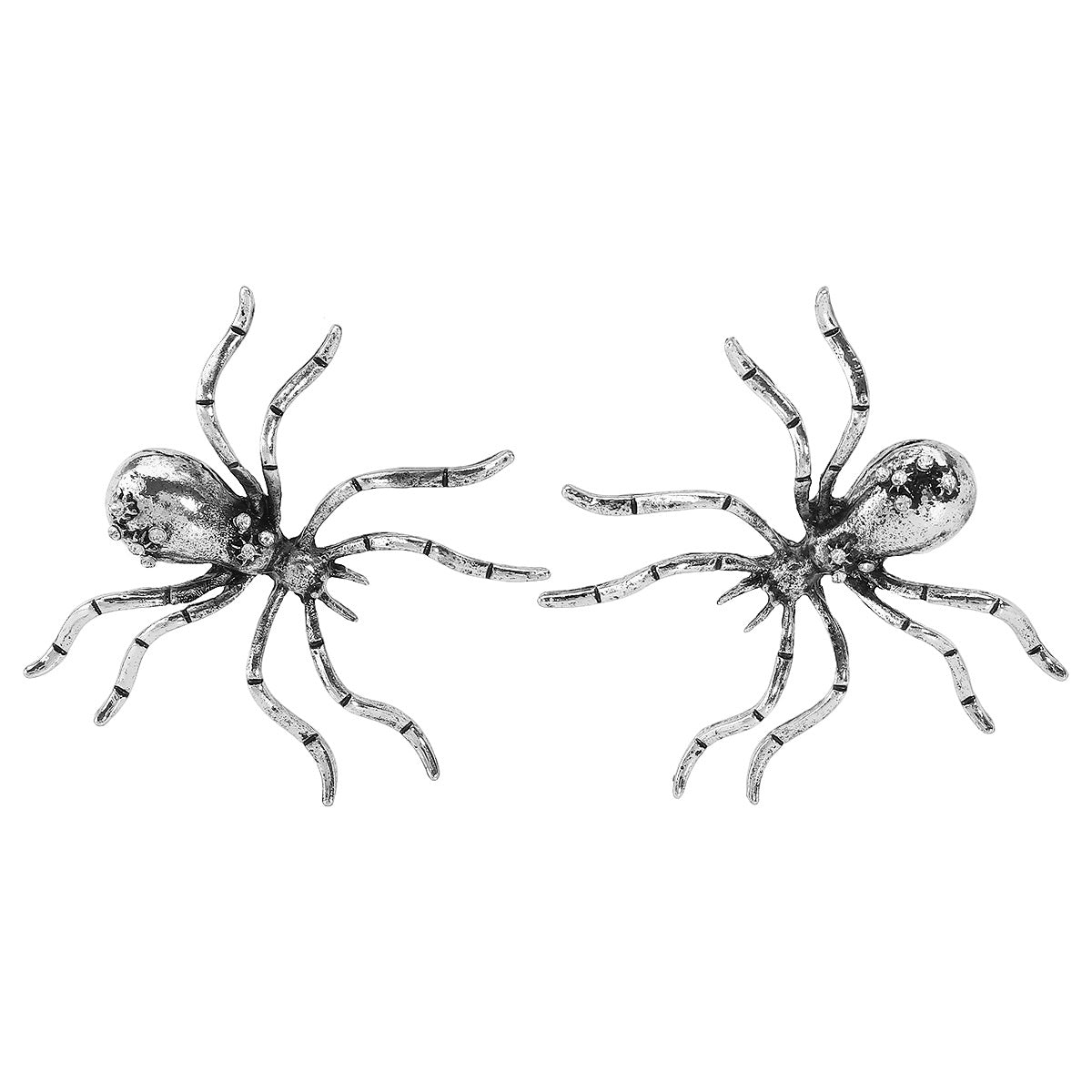 Dulce y Atrevido Collar con Colgante de Araña para Halloween para Mujer Cadena de Clavícula Electrochapada de Aleación con Diseño de Insecto