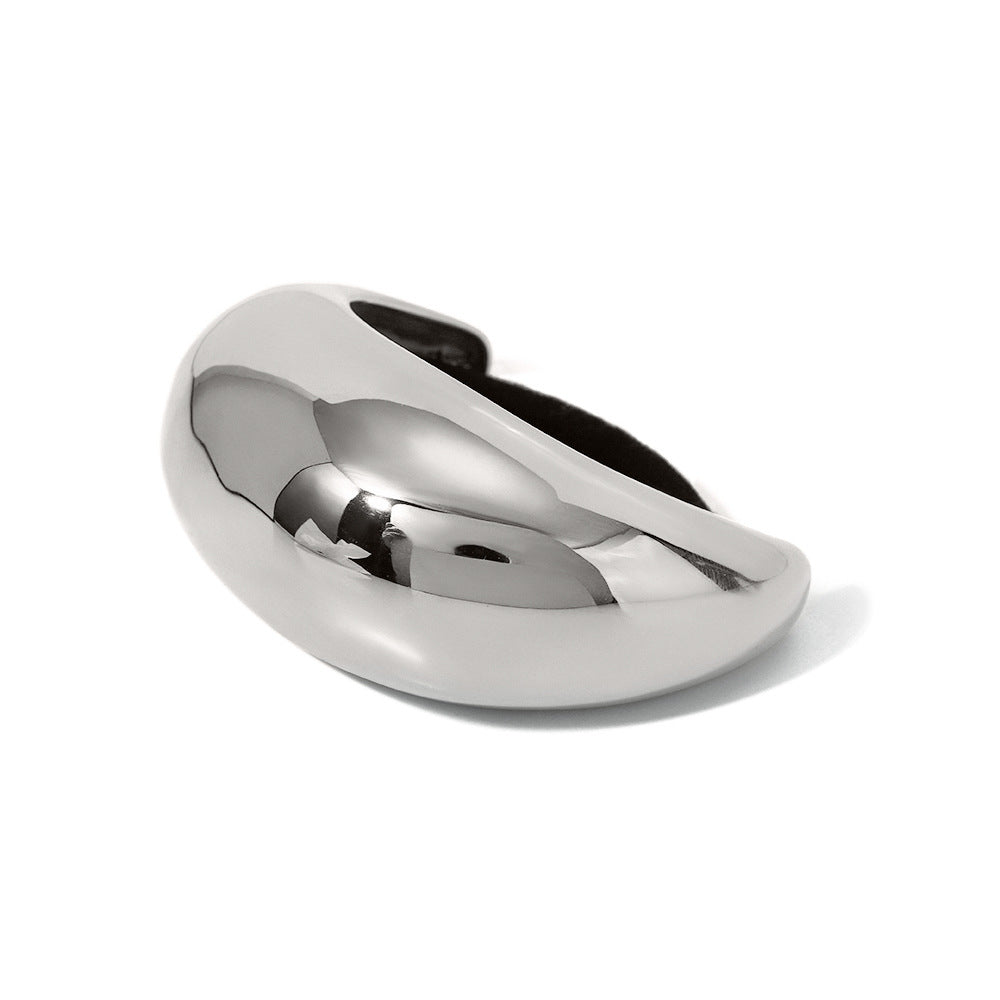 Stainless Steel High-Elastic Hair Tie for Women Geometric Style Fashion Business Casual Ponytail Holder