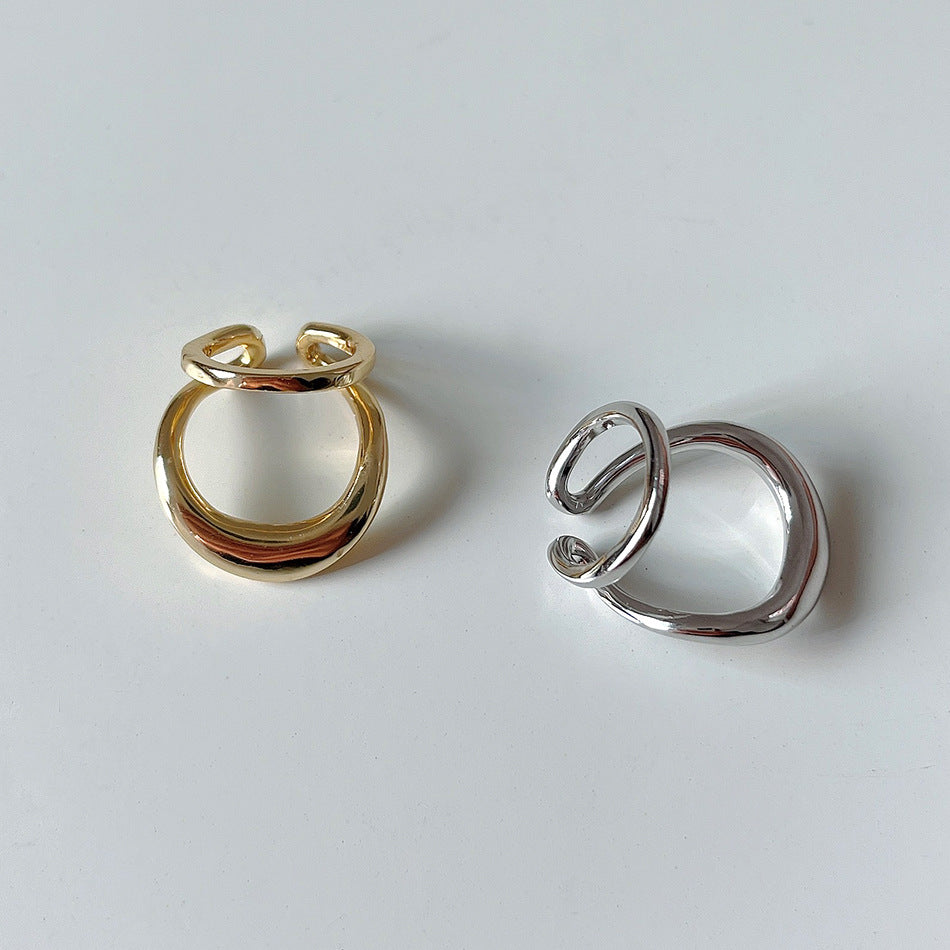 Pendiente de plata de ley 925 chapada con forma triangular geométrica minimalista para mujer