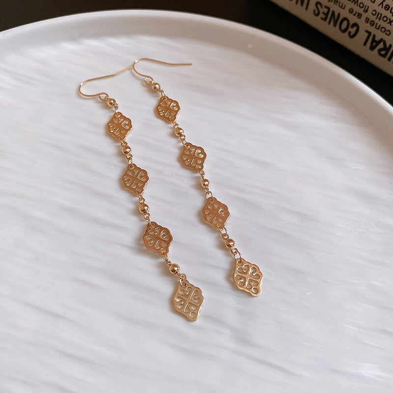Eleganti Orecchini Pendenti Floreali con Perle e Strass in Argento 925, Stile Lusso Artigianale da Donna
