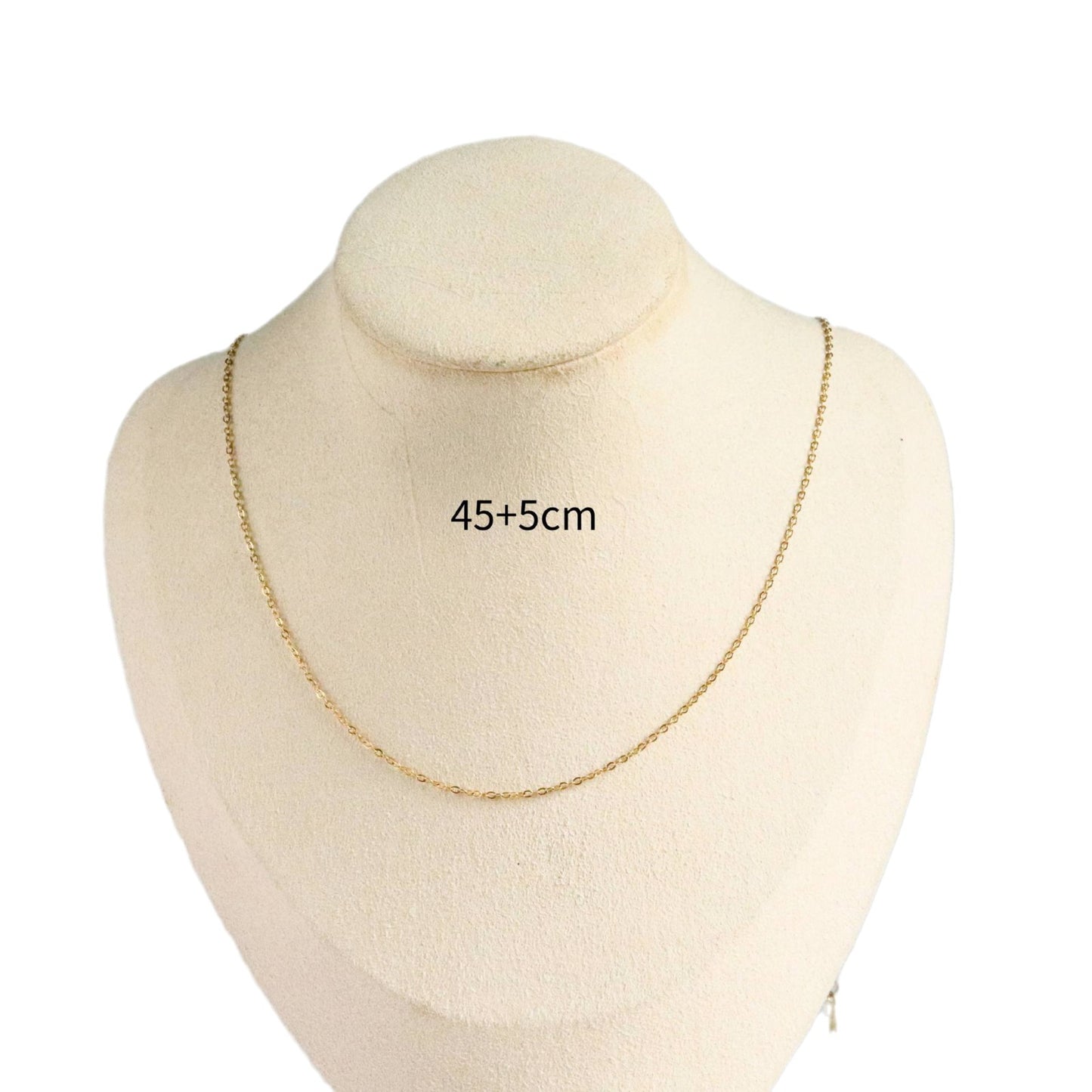 Minimalist Stainless Steel 18K Gold Plated Cable Chain Necklace Charm Bar Unisex