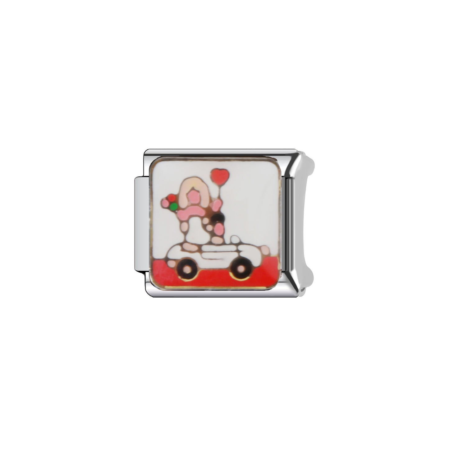 Cute Animal Planet DIY Charm Bar Stainless Steel Plated Bracelet Strap Unisex Gift