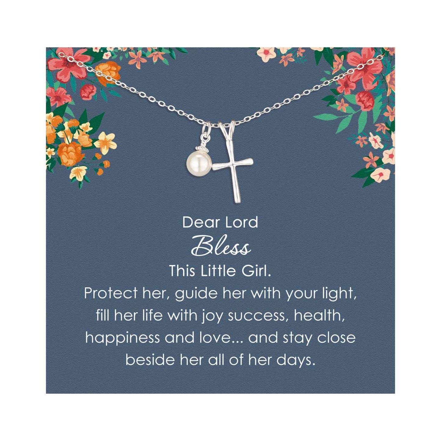Minimalist Cross Zinc Alloy Plated Pendant Necklace with Curb Chain for Unisex