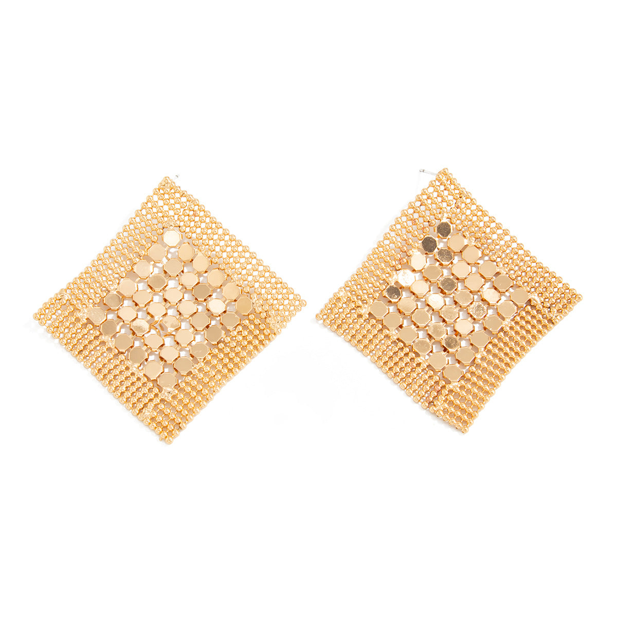 Minimalist Geometric Aluminum Alloy Plated Earrings for Women