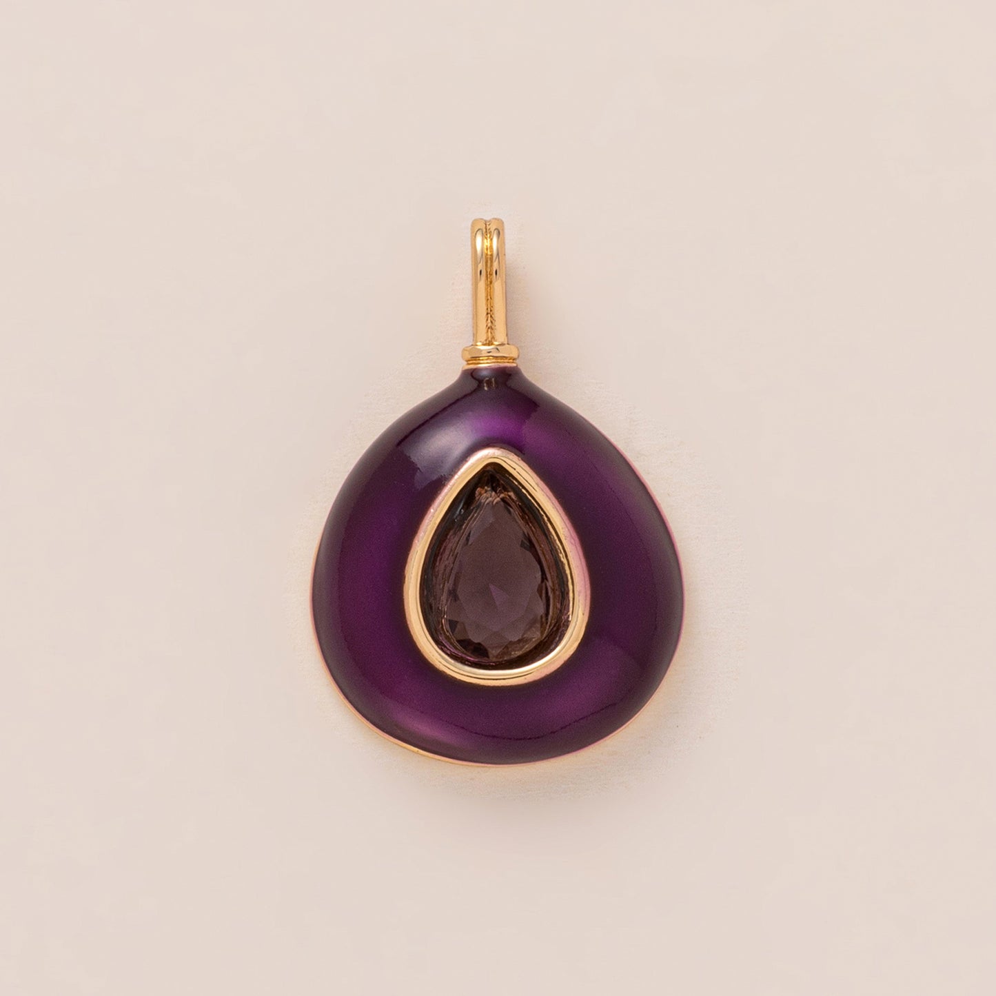 Elegant 18K Gold Plated Geometric Round Yin Yang Pendant Charm Bar on Stainless Steel Cable Chain Unisex Necklace