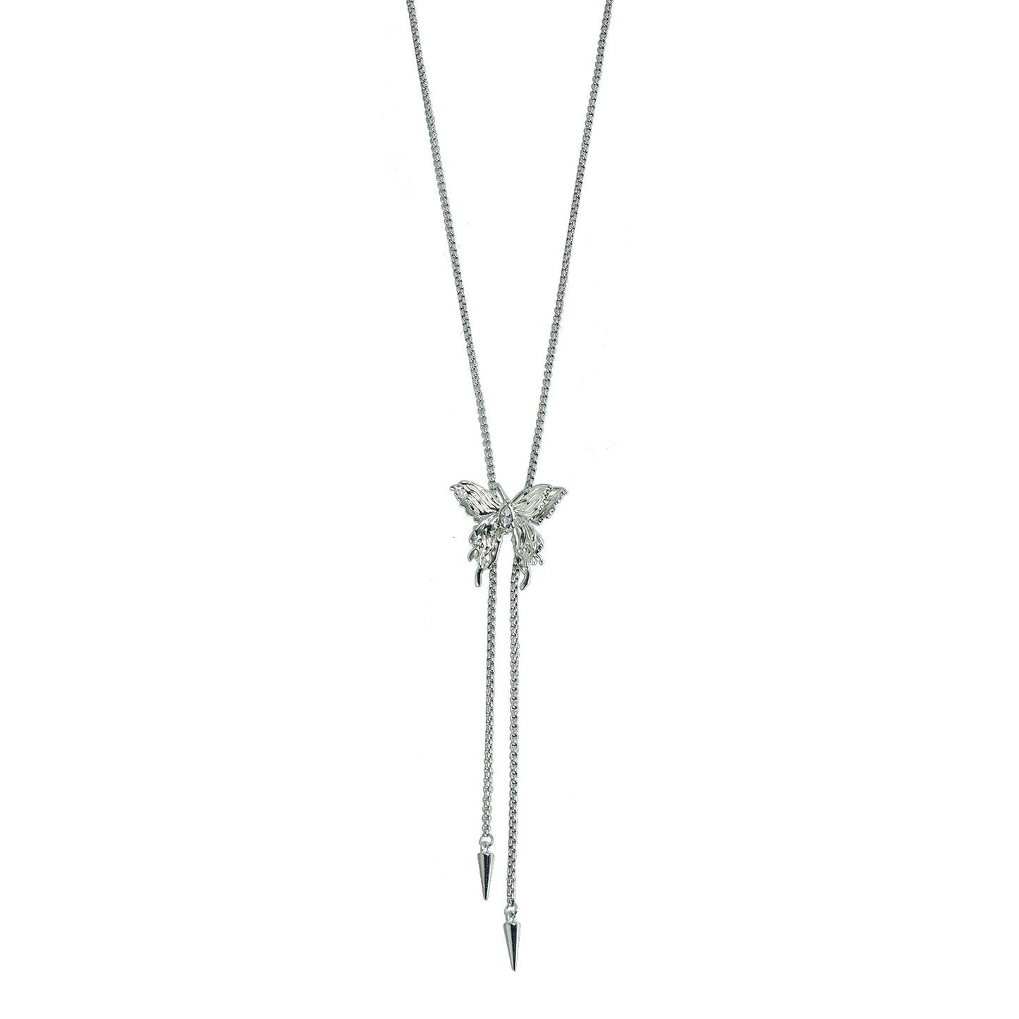 Minimalist Butterfly Geometric Alloy Plated Necklace for Women