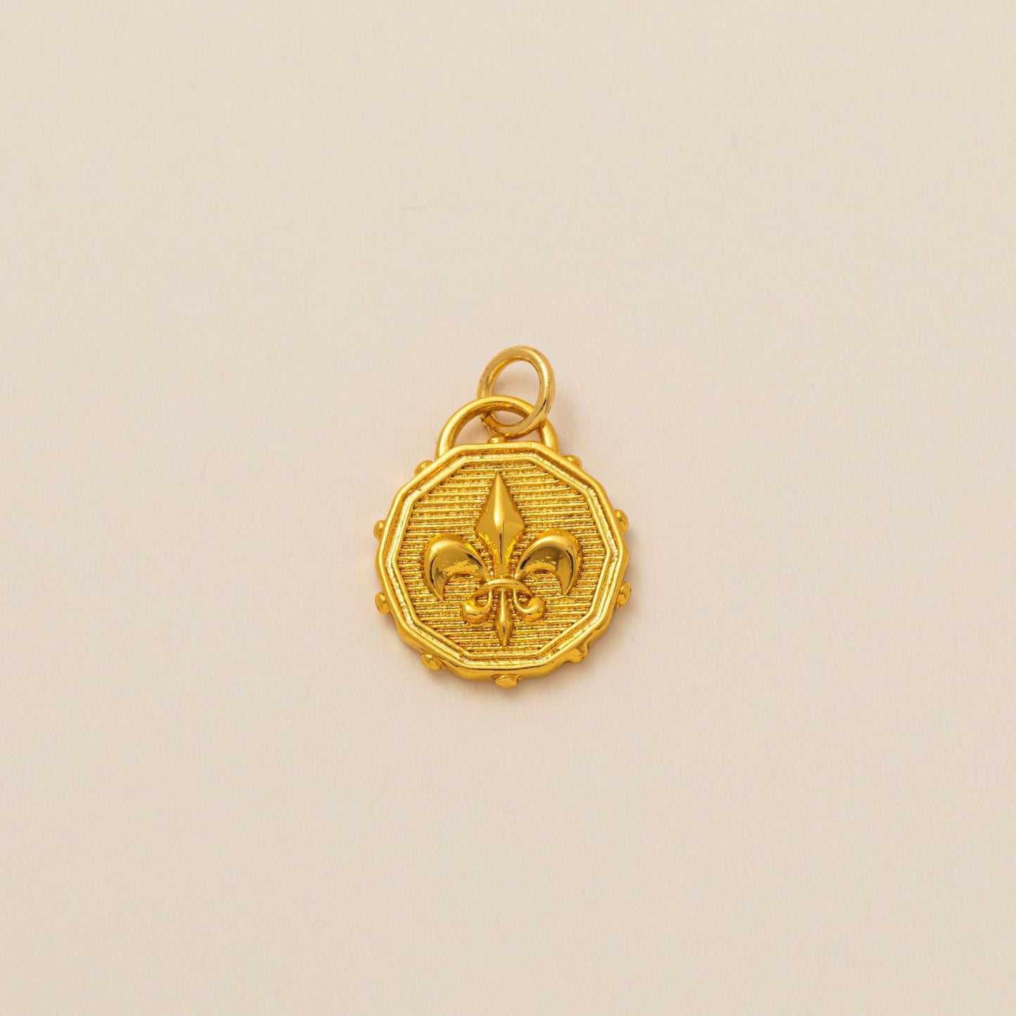 Casual Brass Plated Cubic Zirconia U-Shaped Pendant DIY Necklace Charm Bar with Corn Chain