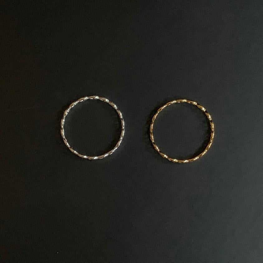 Anello Aperto Rotondo Minimalista Placcato Argento Sterling 925 da Donna