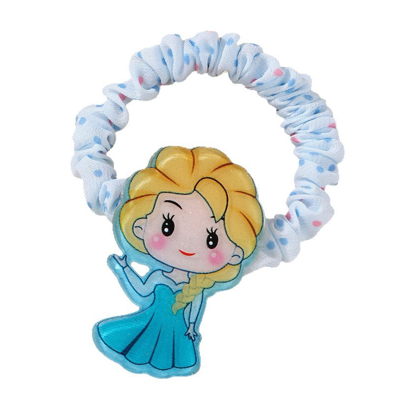 Cute Cartoon Cat Bow Hair Tie for Girls with Knitted Fabric Construction and Macaron Color Palette