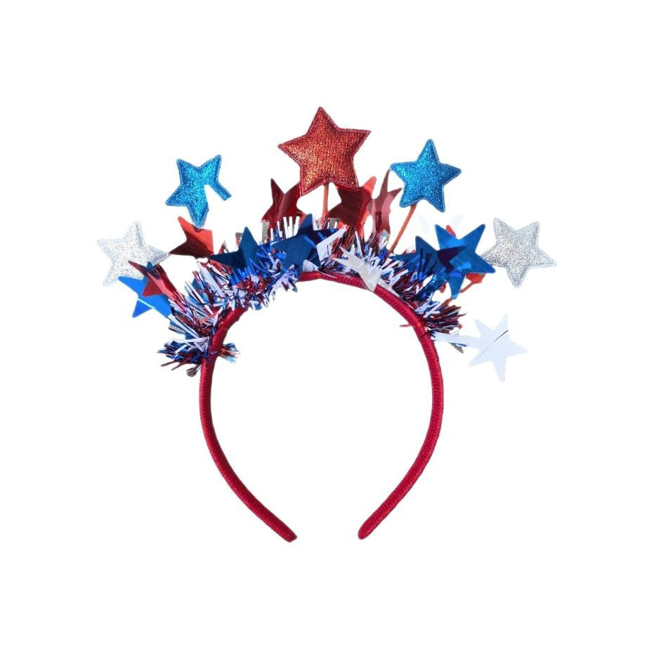 Fascia per capelli in tessuto a forma di stella per decorazioni per feste o festival unisex