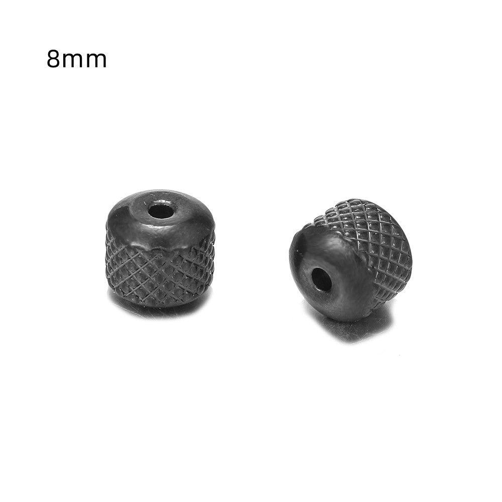 Minimalist Stainless Steel Titanium Steel Plated Pineapple Beads Charm Bar DIY Jewelry Accessories