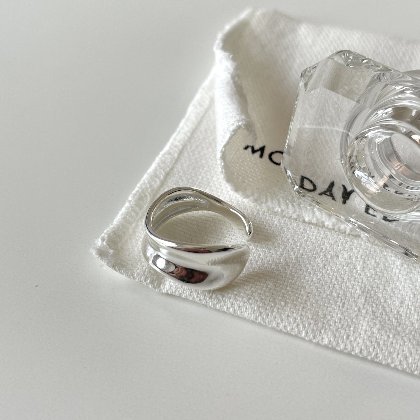 Minimalist 925 Sterling Silver Geometric Ring for Women