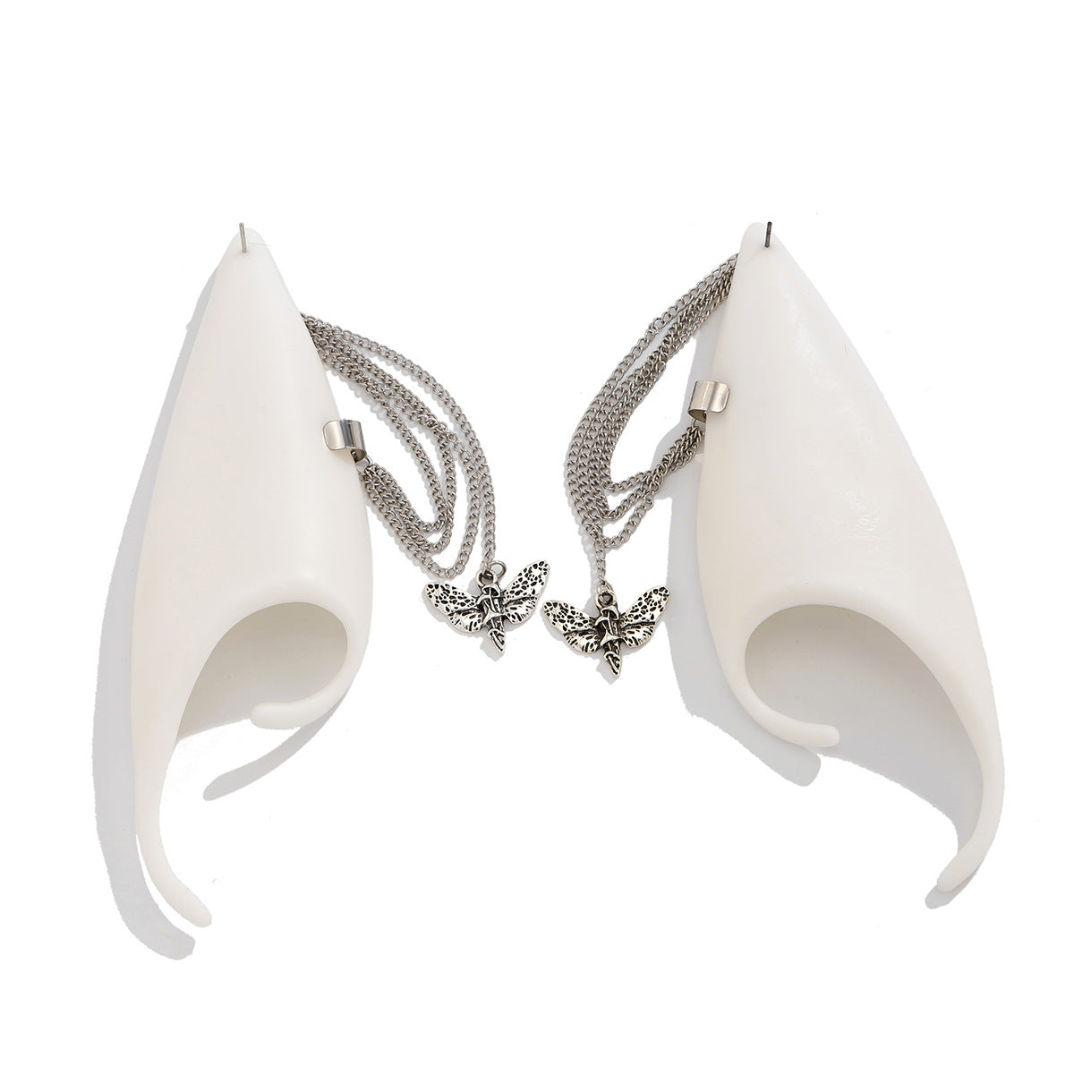 Orecchini in Lega Geometrici a U Dolce e Audaci con Strass Finitura Galvanizzata Orecchini a Clip da Donna