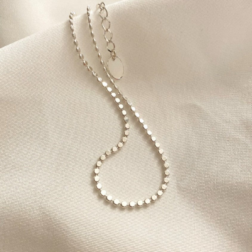 Minimalist Star-Shaped S925 Sterling Silver Anklet with Plated Finish