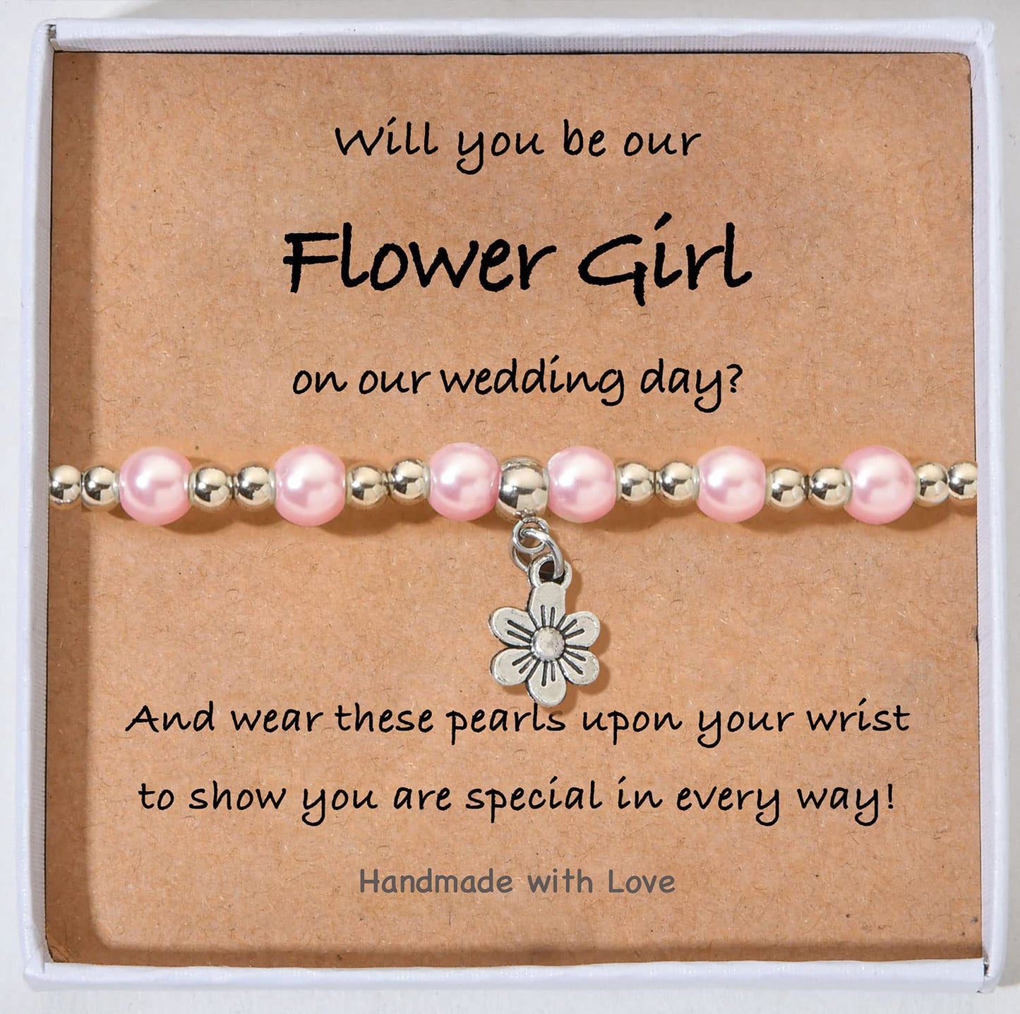 Minimalist Floral Pearl Alloy Bracelet for Women