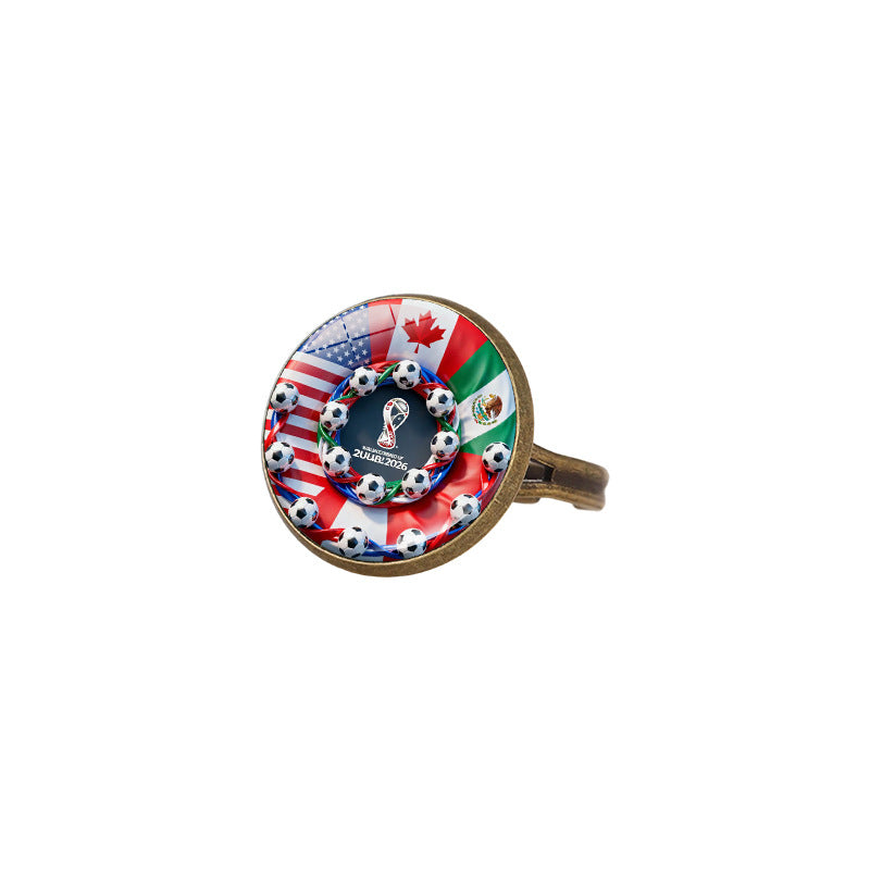 Sporty Geometric Alloy Plated Ring Unisex Fashion Jewelry