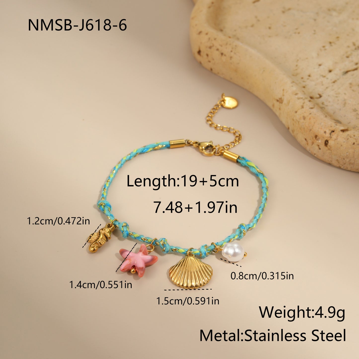 Collar Trenzado Hecho a Mano de Acero de Titanio con Colgante de Estrella y Luna para Mujer, Estilo Oficina a la Moda