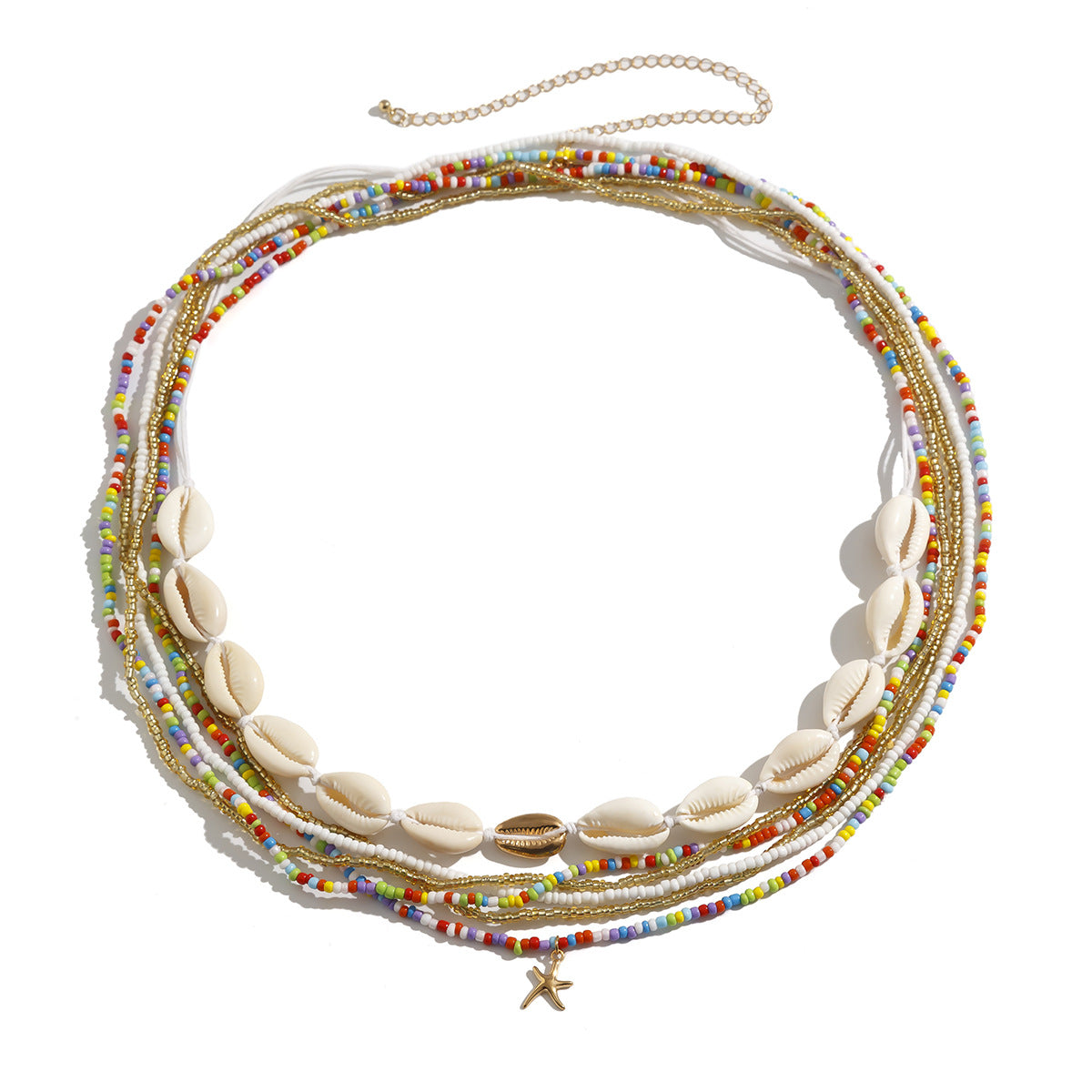 Bohemian Star Shape Resin Beaded Waist Chain for Women