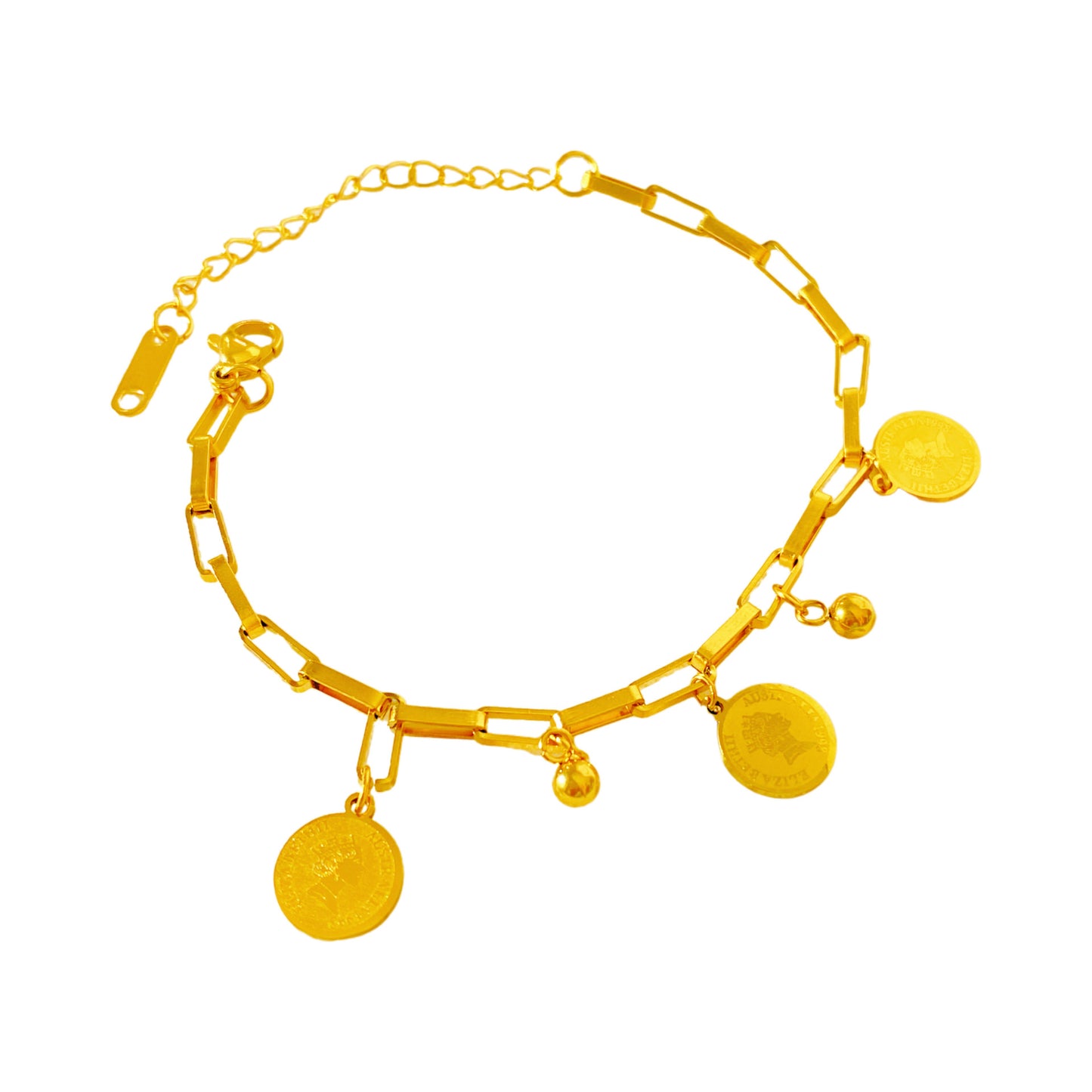 Vintage Sweet Star Plated Titanium Steel Bracelet