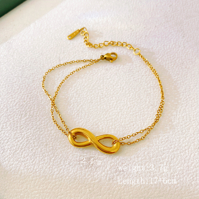 Oval Titanium Steel Plated Necklace for Unisex