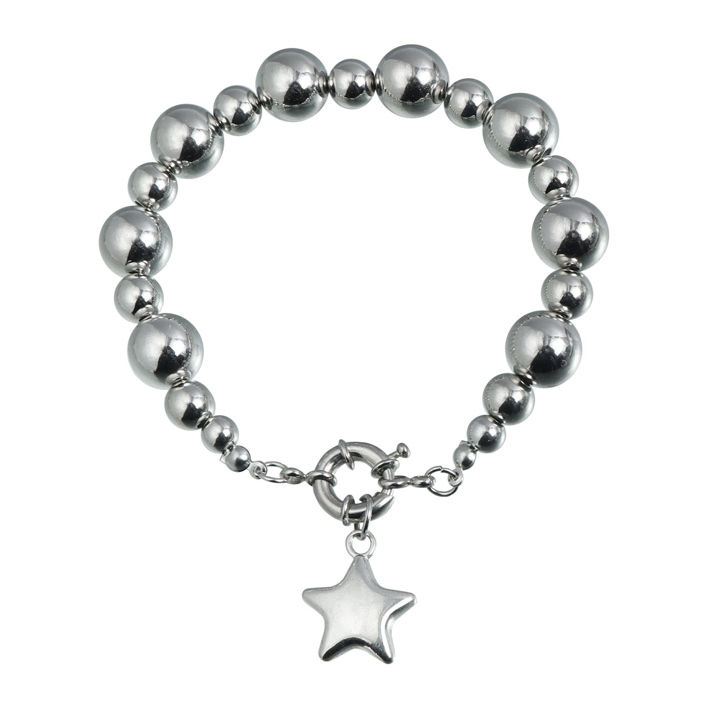 Geometric Star Pendant Necklace Set with Detachable Clavicle Chain and Bracelet for Women, Electroplated Alloy with Plastic Resin Base