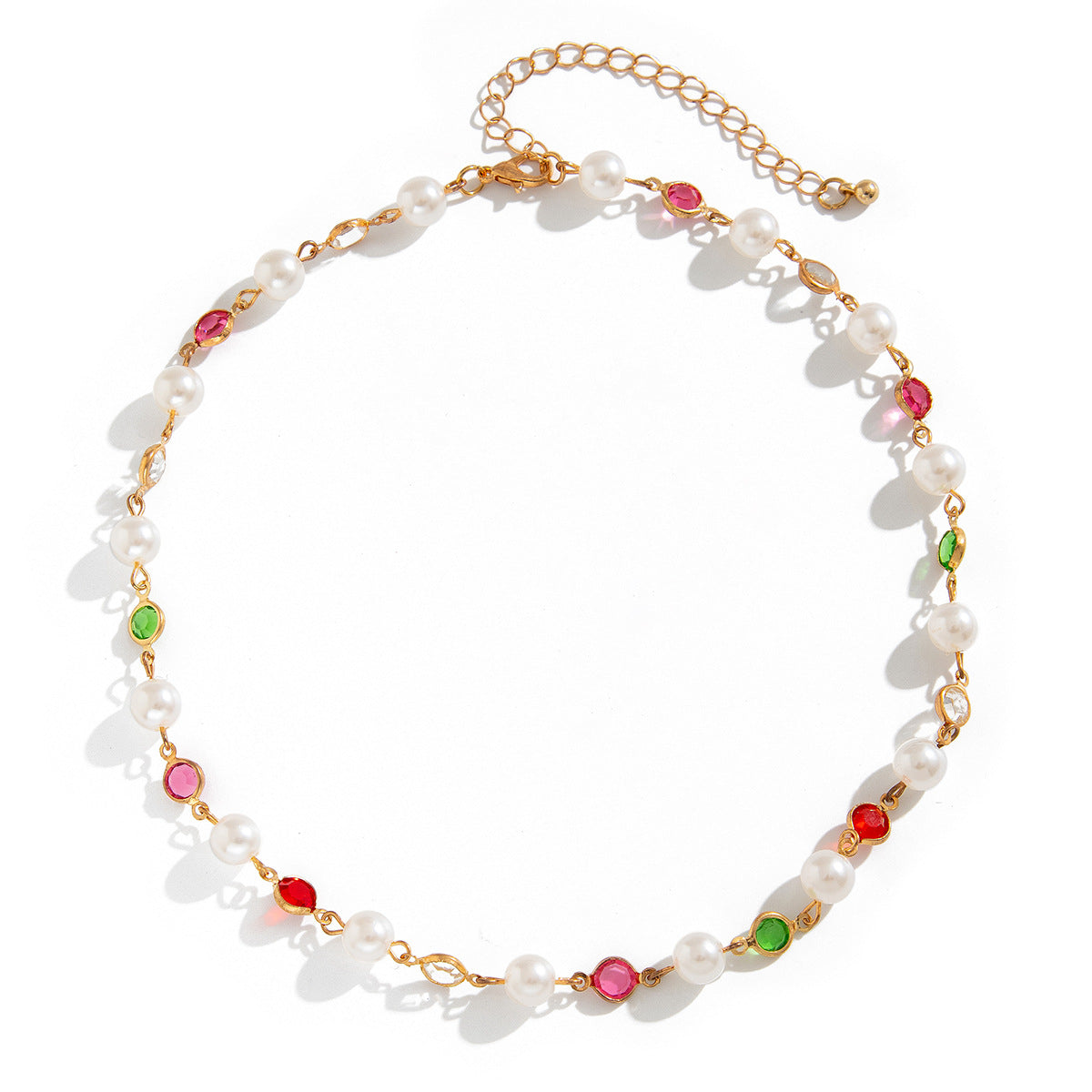 Minimalist Geometric Drip Oil Alloy Tassel Y-Chain Necklace for Women