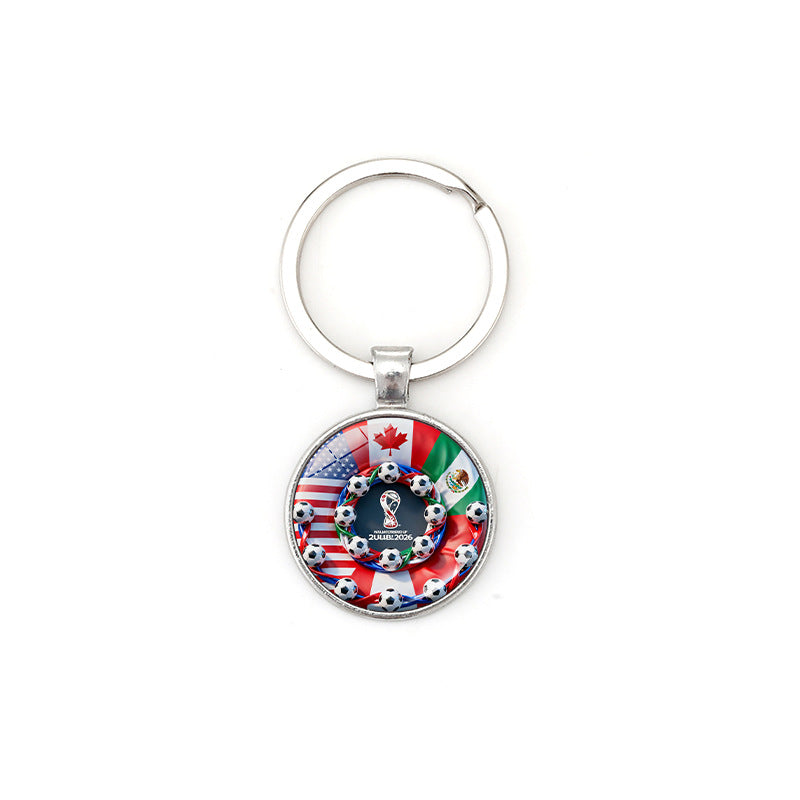 Alloy Keychain with Time Gem Pendant