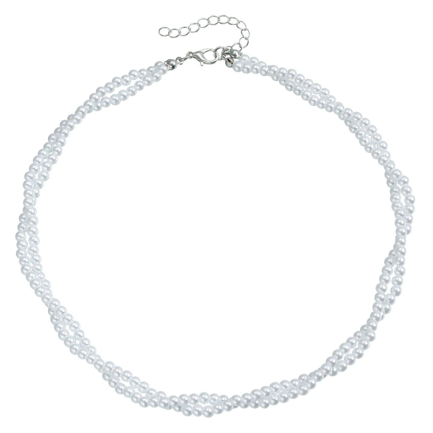 Minimalist Geometric U-Shaped Alloy Choker Necklace with Plated Finish for Women