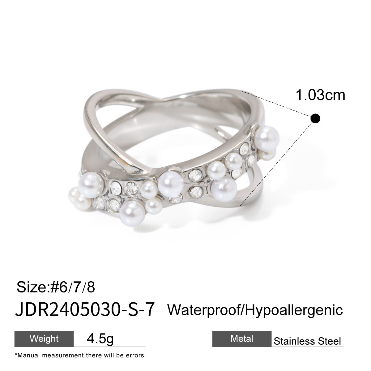Anillo minimalista de acero de titanio geométrico con acabado chapado para mujer, joyería hipoalergénica de acero inoxidable