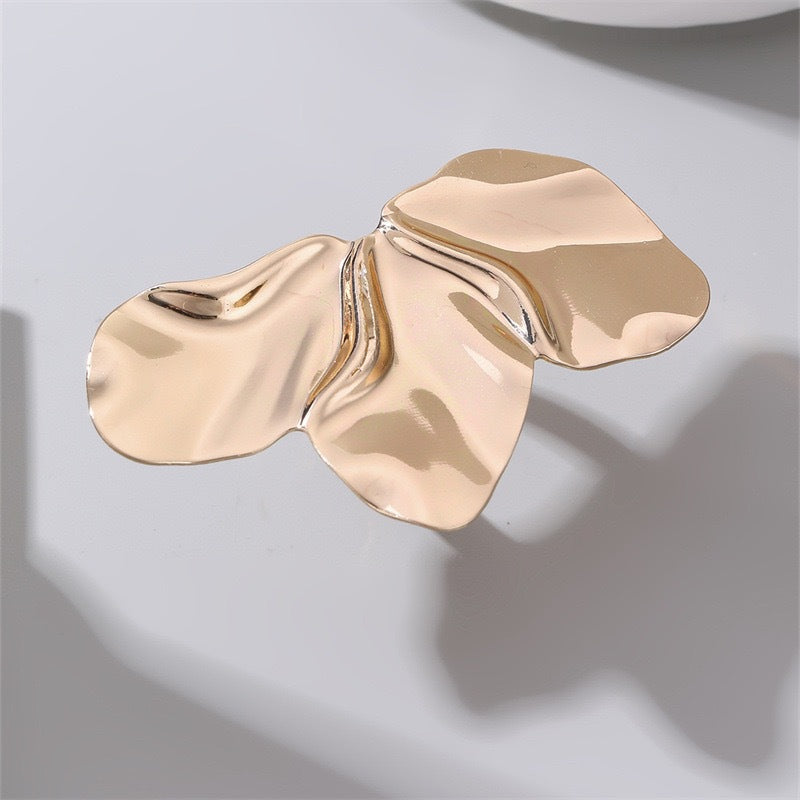 Set di Anelli da Donna con Fiori Geometrici in Lega Placcata, alla Moda