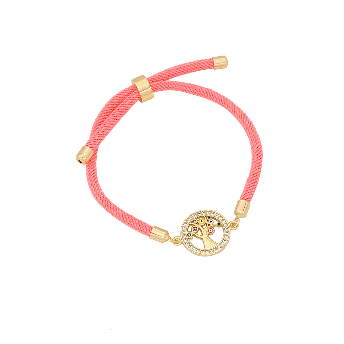 Personalized Butterfly-Shaped Gold-Plated Brass Bracelet with Adjustable Pull Chain