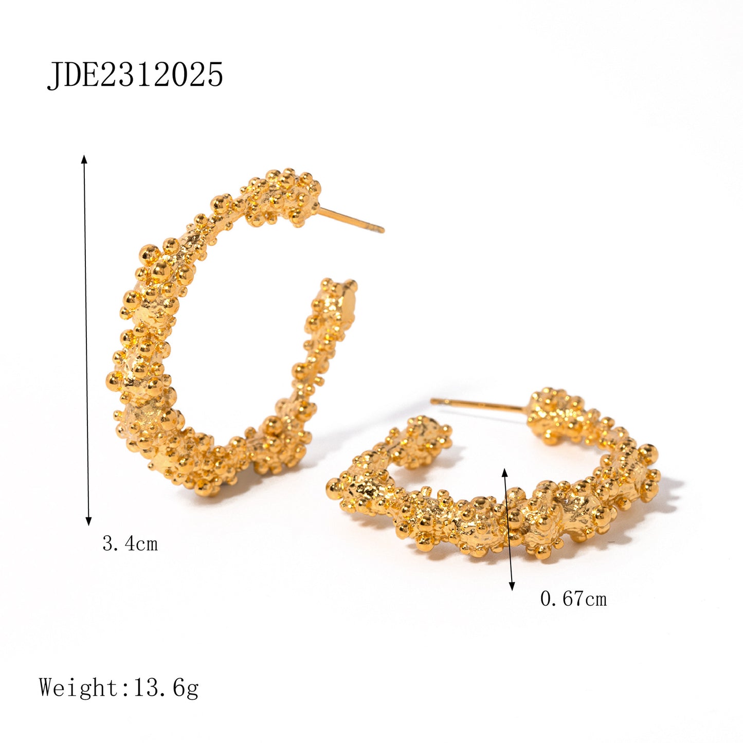 Orecchini a perno geometrici minimalisti in acciaio inossidabile con intarsio di strass da donna, ipoallergenici e resistenti allo sbiadimento