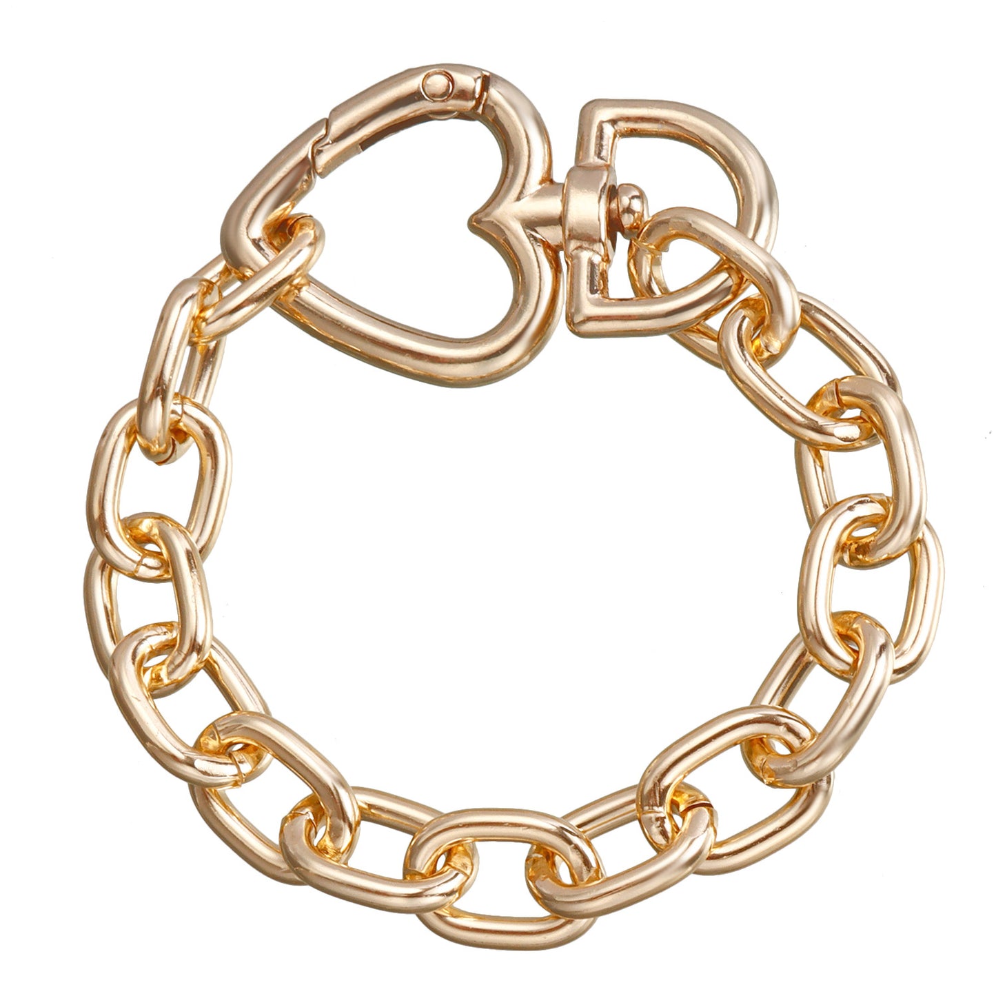 Punk Style Hollow Heart Pendant Necklace for Women with Electroplated Alloy and Geometric Design on Delicate Collar Chain