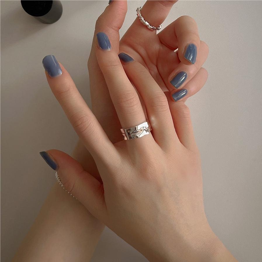 Minimalist Geometric S925 Sterling Silver Ring for Women