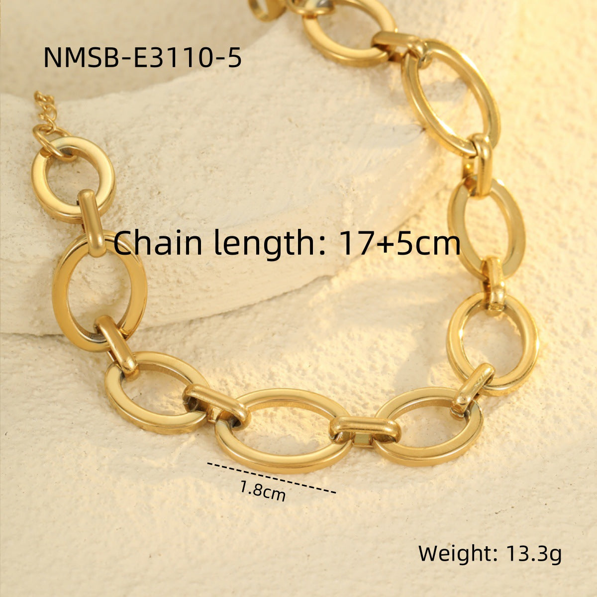 Fashionable Minimalist Heart-Shaped Stainless Steel Tassel Bracelet with Plated Finish and Small Round Pendant