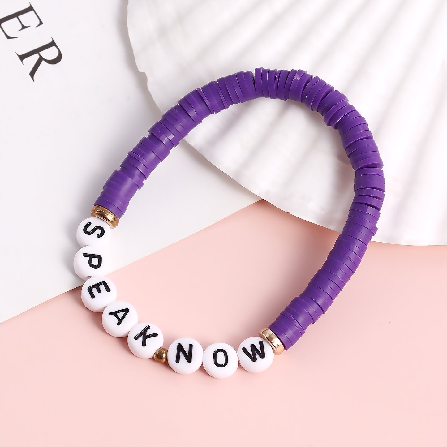 Geometric Shape Alloy Bracelet with Plated Finish for Women, Polymer Clay Inspired Colorful Slice Design