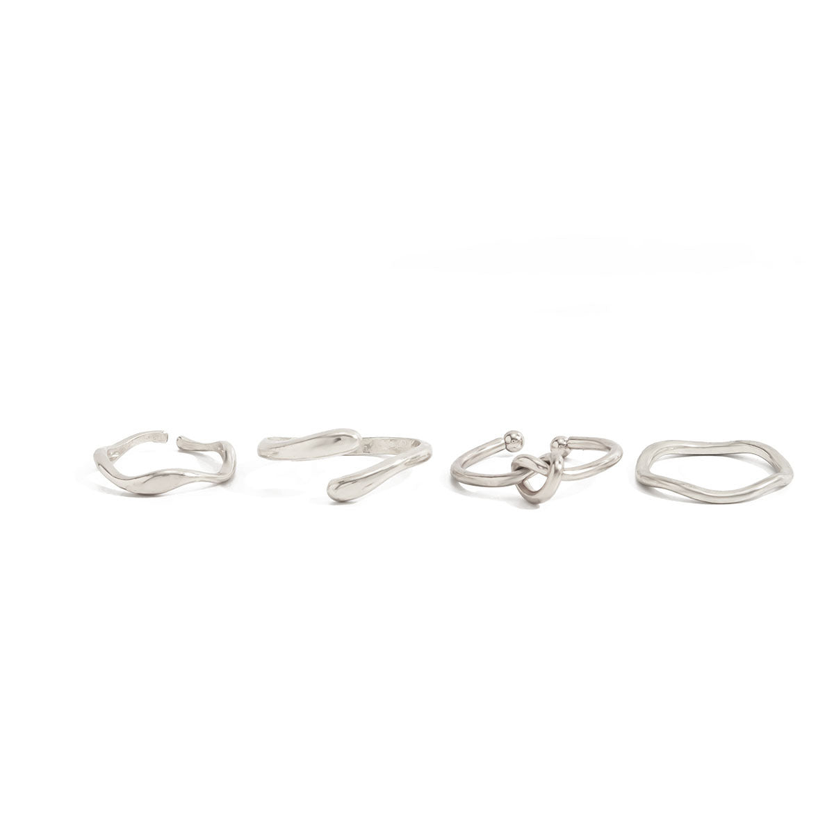 Minimalist Geometric Knot Open Toe Ring Zinc Alloy Women's Foot Jewelry