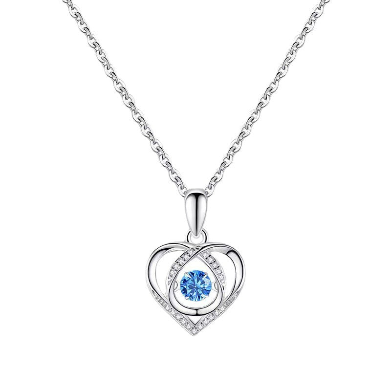 Chic Minimalist Heart-Shaped Copper Necklace with Rhodium Plating for Women, Delicate O-Chain Locket Style