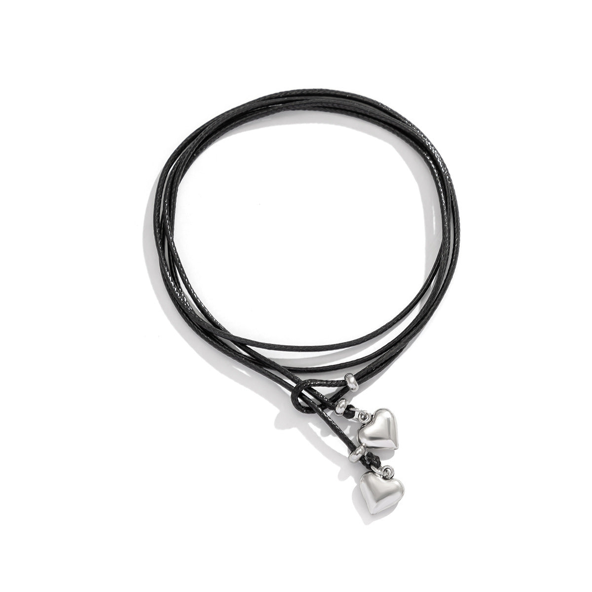 Minimalist Heart Alloy Plated Pendant Cable Chain Necklace for Women