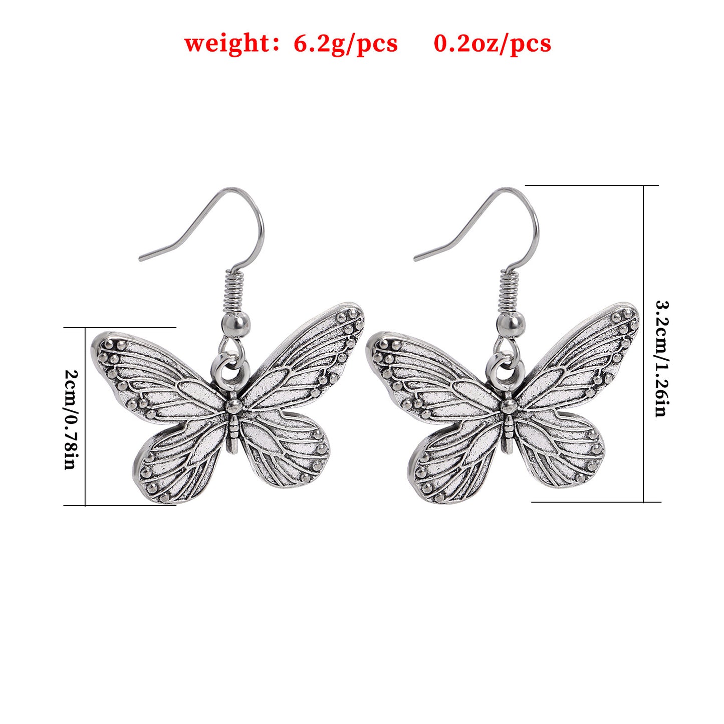 Minimalist Striped Butterfly-Shaped Alloy Earrings for Women with Plated Finish