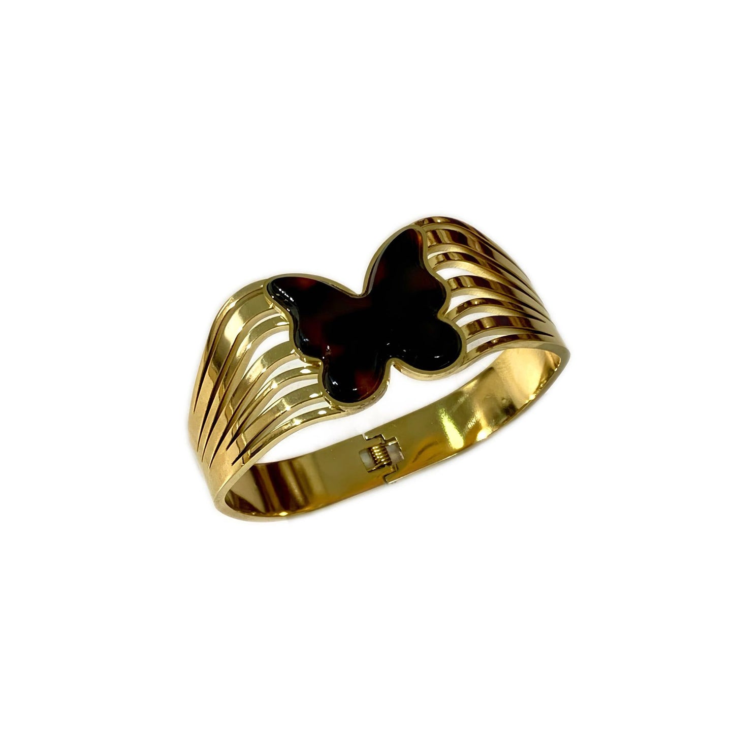 Vintage Geometric Heart Butterfly Stainless Steel Bracelet