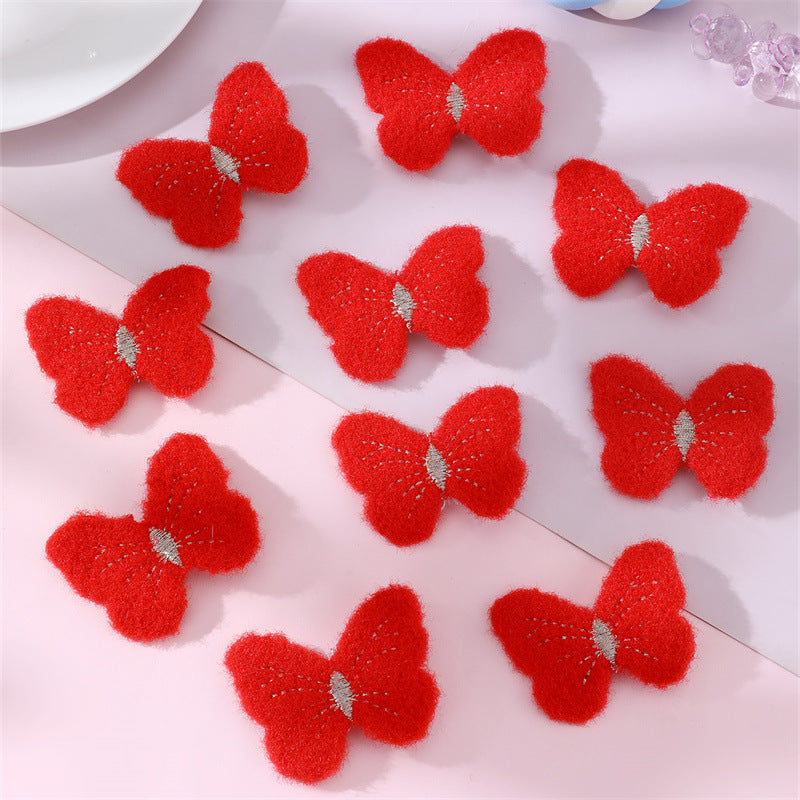 Morbida molletta per capelli a forma di ciliegia e carota per bambine con fiocco, accessorio per capelli in tessuto in stile naturale per bambini dai 3 ai 10 anni