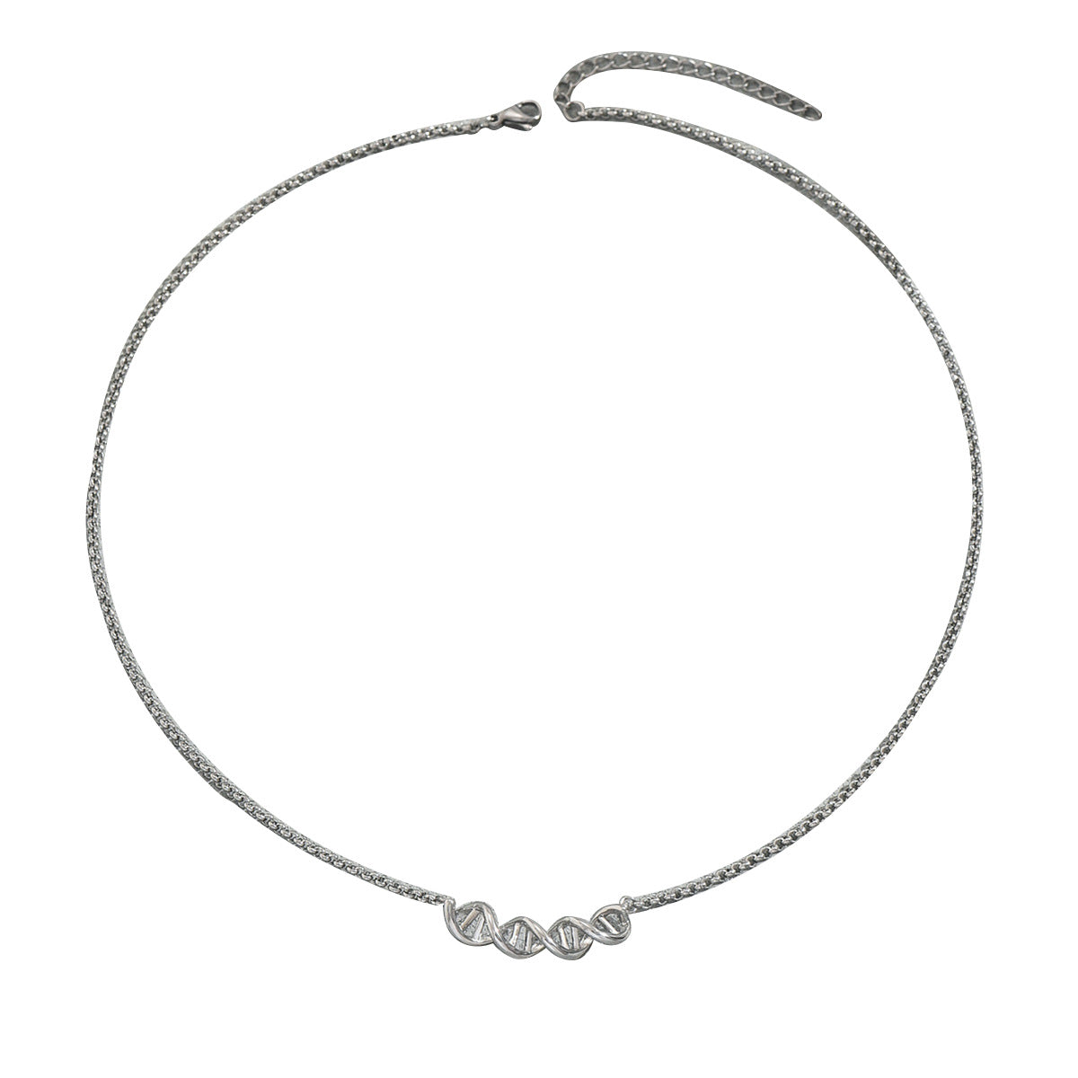 Chic Geometric U-Shaped Pendant Necklace for Women Made of Zinc Alloy with Plated Finish