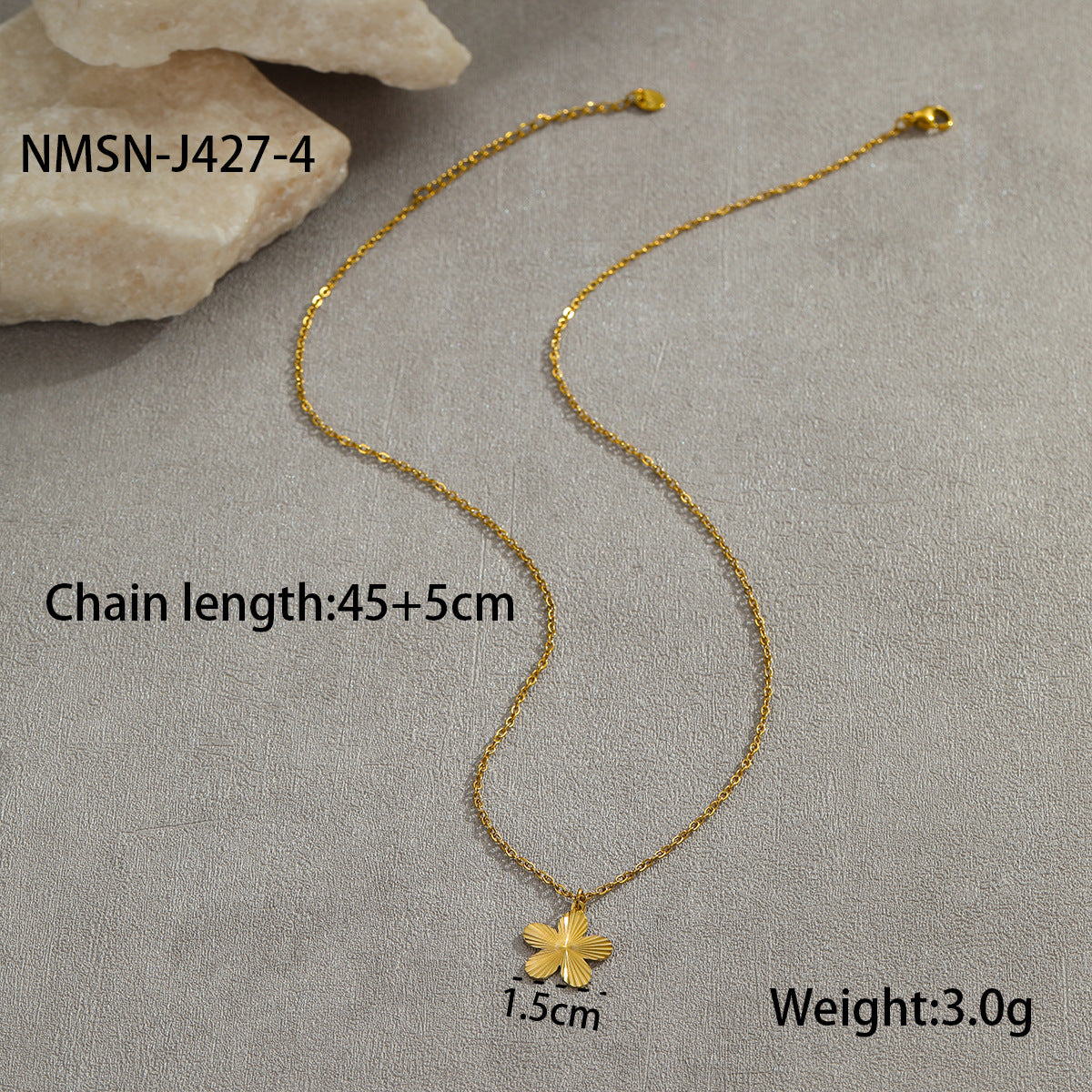 Collana alla moda in acciaio inossidabile a forma di cuore con placcatura in oro da donna, catena clavicola ipoallergenica