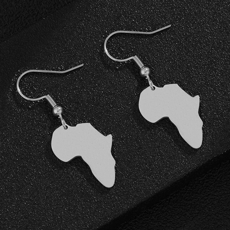 Pendientes geométricos de acero inoxidable con acabado dorado, pendientes de moda casuales para mujeres y hombres, unisex