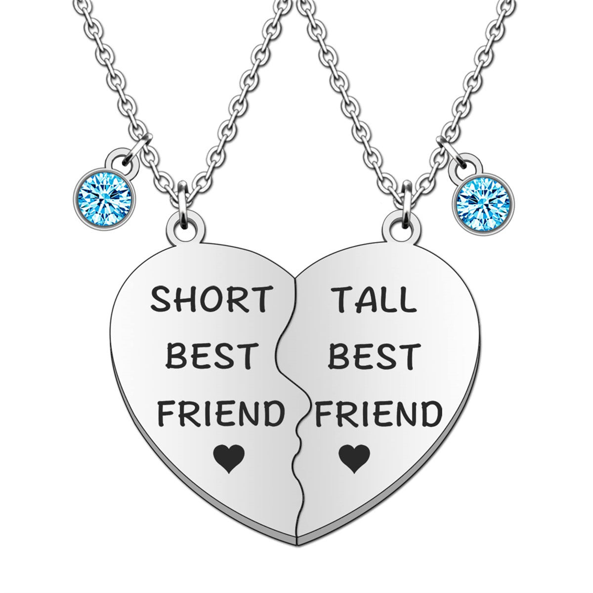 Natural Vintage Heart-Shaped Stainless Steel Pendant Necklace with Polished Titanium Steel Charm on O-Chain for Women