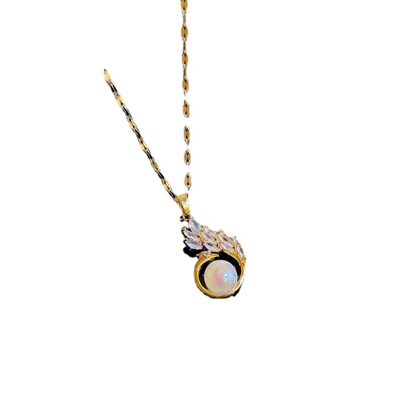Collana girocollo con strass geometrici, dolce e fresca, per donna