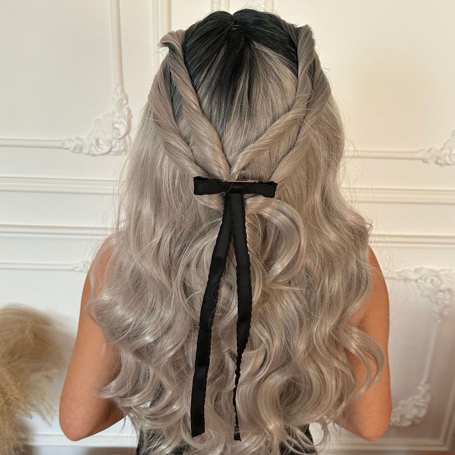 Minimalist Pleated Fabric Bow Hair Clip for Women