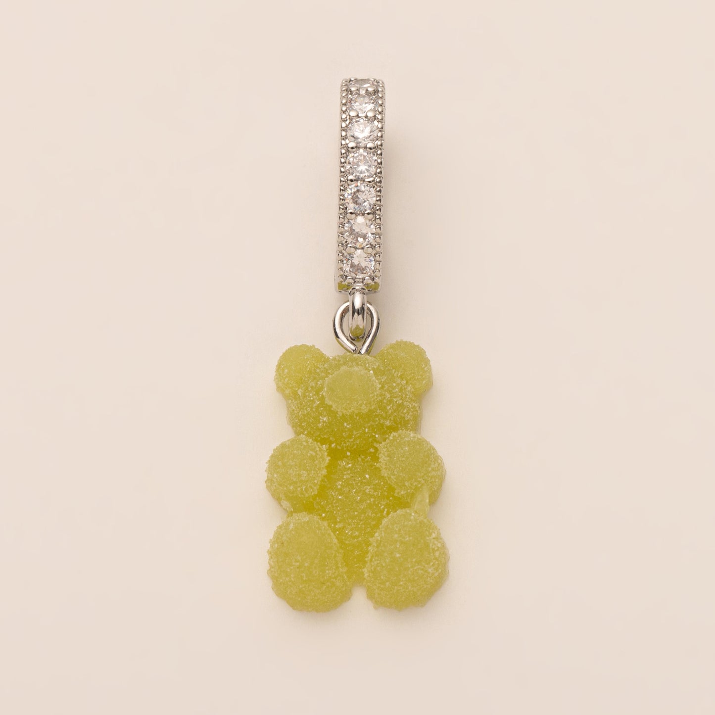 Colorful Plated Stainless Steel Bear Charm Bar for DIY Jewelry Making
